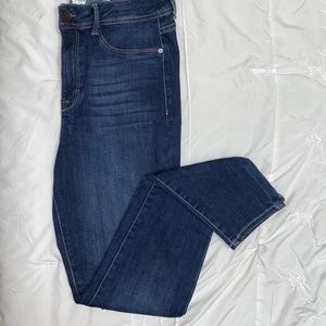 Dark wash high-rise jeggings